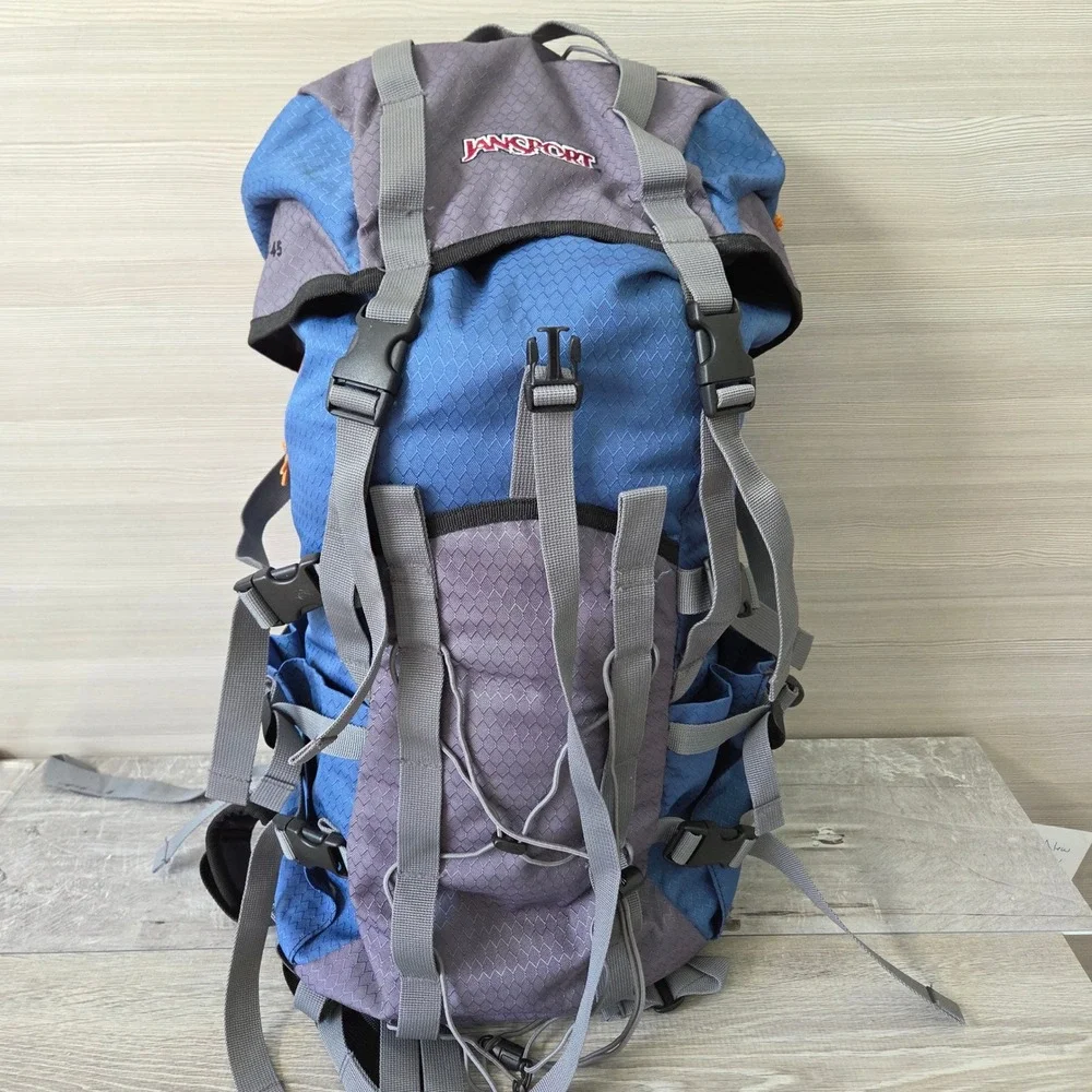 Vintage JanSport Backpack Redline 45 Blue Frame Hiking Technical Gorpcore Bag